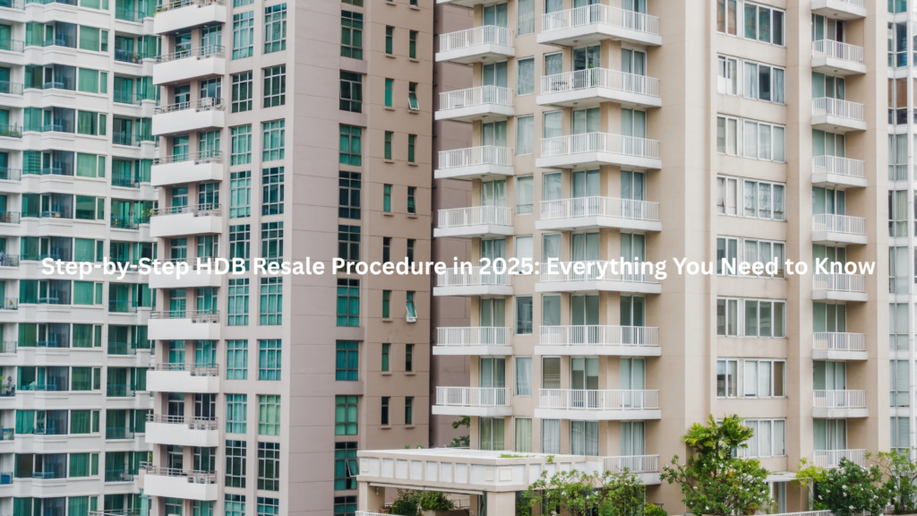 High-rise residential HDB and condominium buildings in Singapore, illustrating the urban housing landscape relevant to HDB resale procedures in 2025.